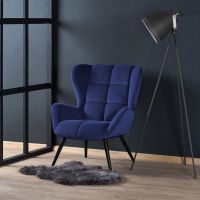 HALMAR - TYRION Fotel | granatowy