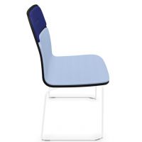 NOWY STYL - VAPAA Krzesło Ramowe FRAME CHAIR CFS W HB | Sklejka bukowa / Bejcowana z nakładkami tapicerowanymi | Bez podłokietników | Wysokie oparcie