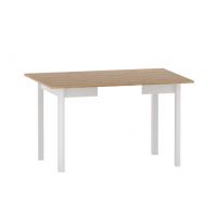 FURNITEX - ST15-FX Stół rozkładany | 80x80(115) | dąb złoty craft /biały | DOSTĘPNY OD RĘKI