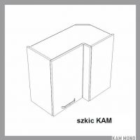 KAM - KAMMONO Szafka WRP70x40/61 | Górna | Narożna | Front frezowany