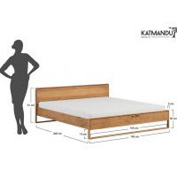 KATMANDU MEBLE - ADRIA Łóżko 160x200 | Dąb olejowany | PRHADRIA160x200DO
