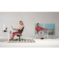 NOWY STYL - XILIUM Fotel Obrotowy SWIVEL CHAIR UPH/P WHITE | Oparcie - Tapicerowane | Zgodny z Rozporządzeniem z 2023 roku Aranżacja foteli XILIUM