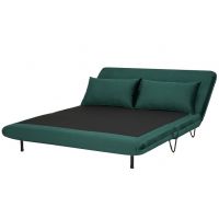 SIGNAL - ZENIA Velvet Sofa z funkcją spania | Tkanina aksamit | Zielony 189 | z MR