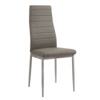 FURNITEX - F261-3-KD Krzesło | Ekoskóra | Szary