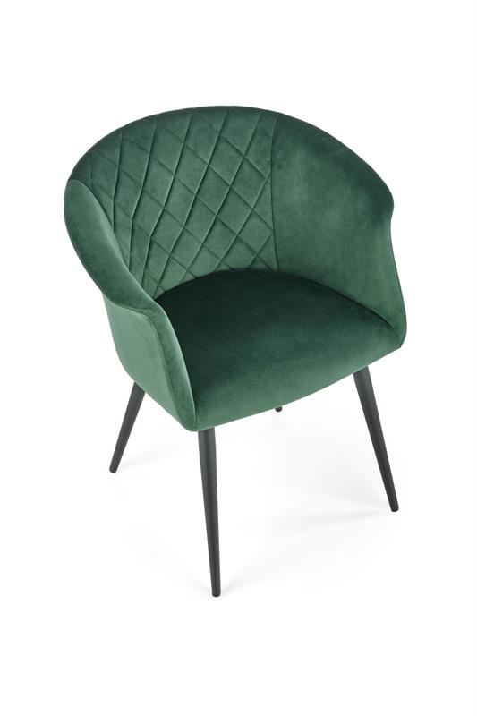 HALMAR - K421 Krzesło | Ciemny zielony