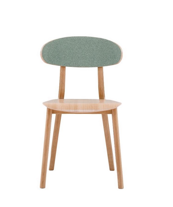 PAGED - LOF Krzesło A-4238 | Siedzisko twarde | Oparcie tapicerowane | Buk | Kont.