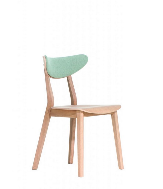 PAGED - LOF Krzesło A-4239 | Siedzisko twarde | Oparcie tapicerowane | Dąb | Kont.