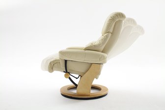 MC AKCENT - CALGARY Fotel Relax | Krem | Stelaż Naturalny | 64023CN5