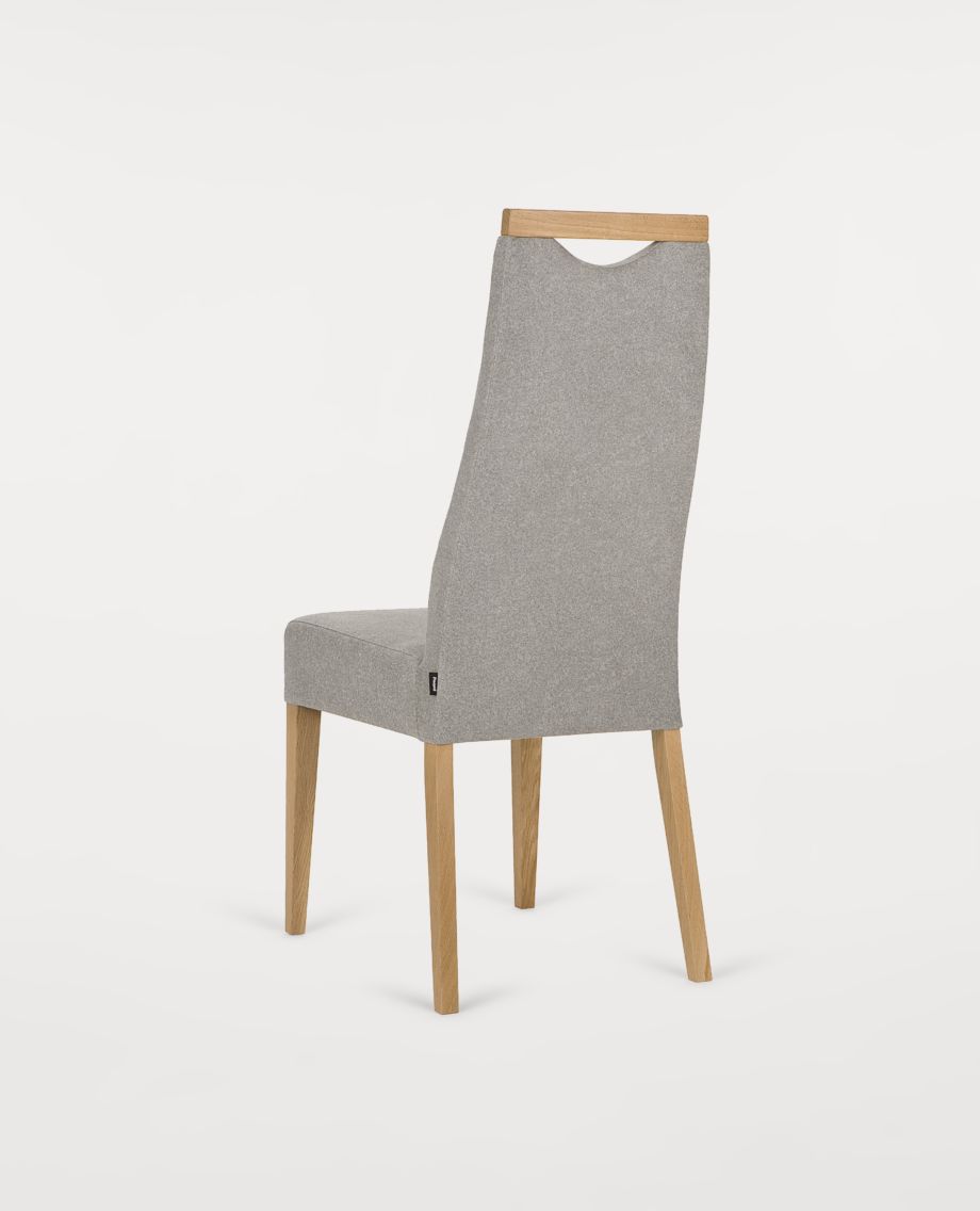 PAGED - ARCO Krzesło | Dąb naturalny 100 | Tkanina Matt Velvet 99 | 6 sztuk | DOSTĘPNE OD RĘKI