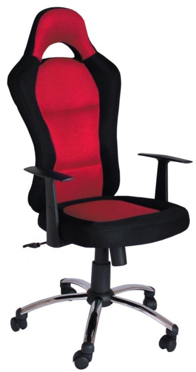 FURNITEX - QZY-1109C Fotel obrotowy | Czerwony
