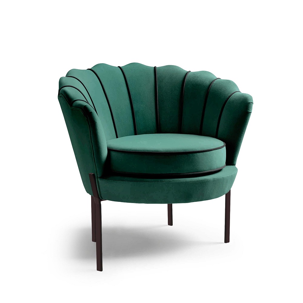 HALMAR - ANGELO Fotel | ciemny zielony