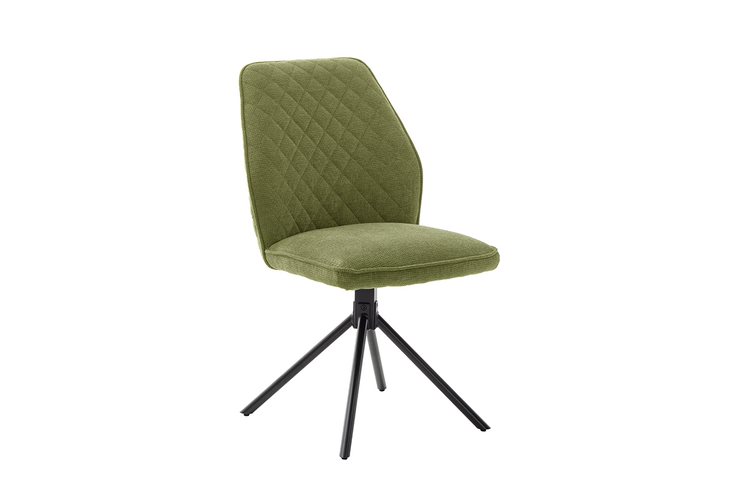 MC AKCENT - ACANDI Krzesło | Nogi skośne | Obrót siedziska | Tkanina typu szenil Oliwka | AC4S04OL