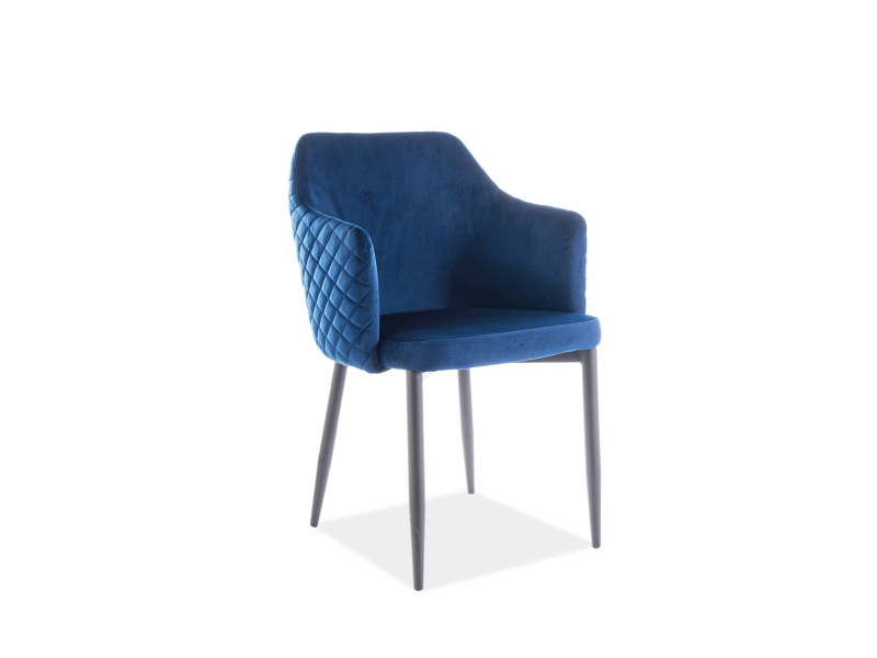 SIGNAL - ASTOR Velvet Krzesło | Tkanina | Granatowy Bluvel 86