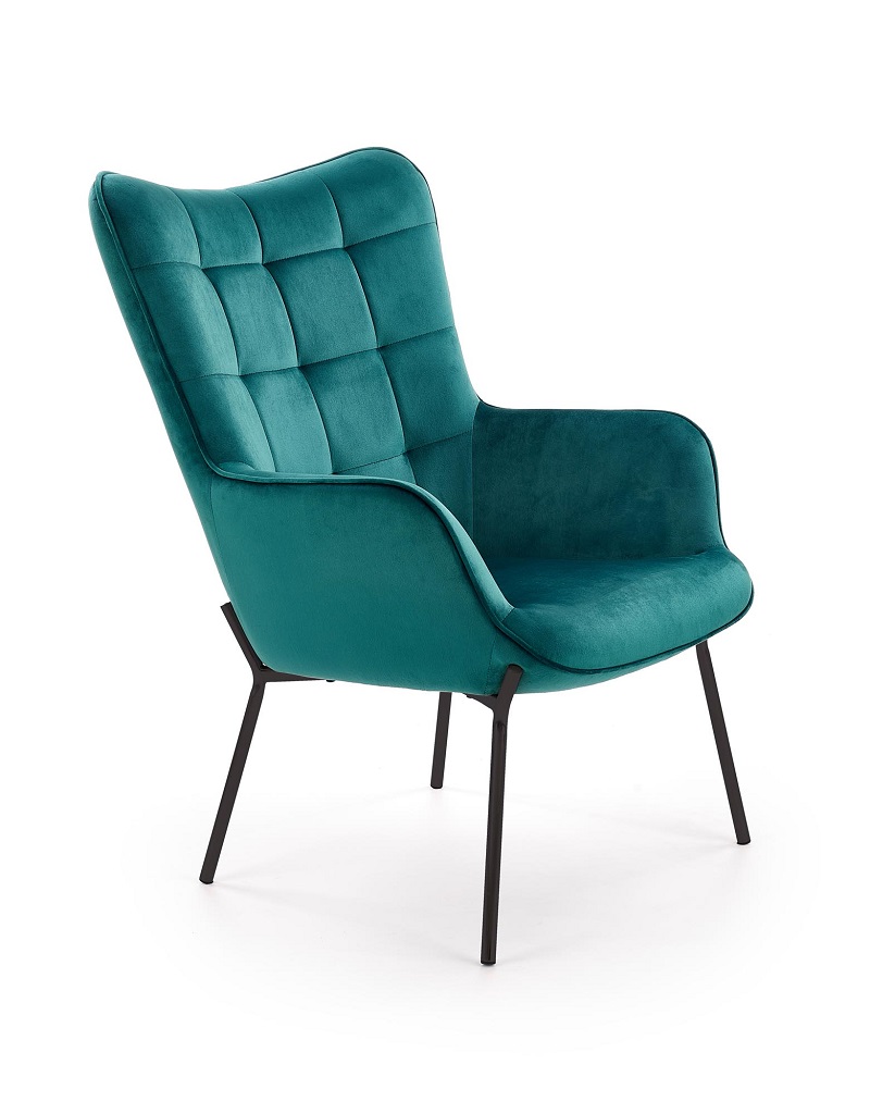 HALMAR - CASTEL Fotel | ciemny zielony