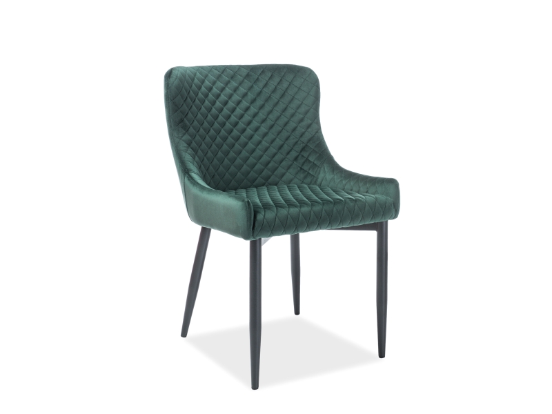 SIGNAL - COLIN B Velvet Krzesło | Tkanina | Zielony Bluvel 78