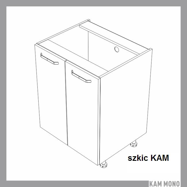KAM - KAMMONO Szafka D | MN 60-80 | Dolna | 2 drzwi | Front nowoczesny P2