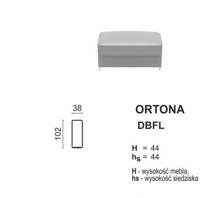 Meblomak - ORTONA Dostawka DBFL bez funkcji lewa