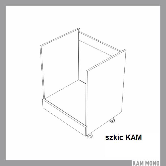 KAM - KAMMONO Szafka DP | MN 45-60 | Dolna do płyty grzewczej i piekarnika | Front frezowany