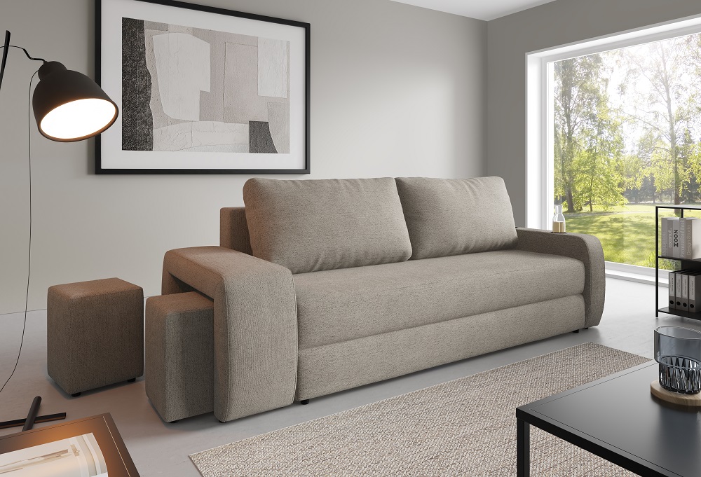 LINNEO - ENES Kanapa z pufami