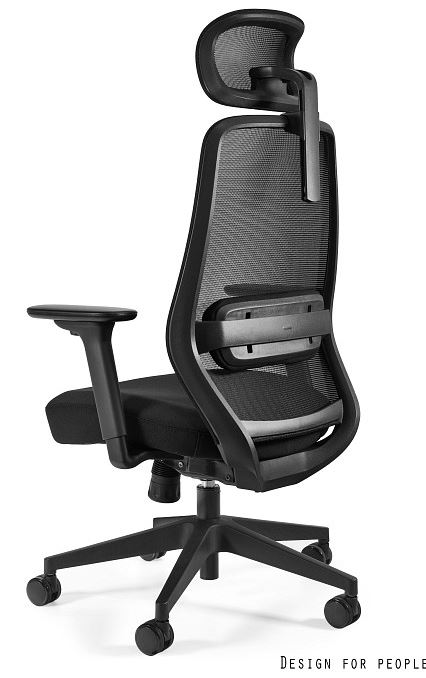 UNIQUE MEBLE - SONIC Fotel Obrotowy 8125BG | Czarny