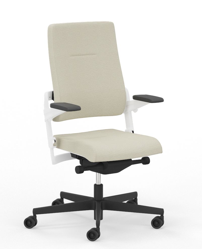 NOWY STYL - XILIUM Fotel Obrotowy SWIVEL CHAIR UPH/P WHITE | Oparcie - Tapicerowane | Zgodny z Rozporządzeniem z 2023 roku