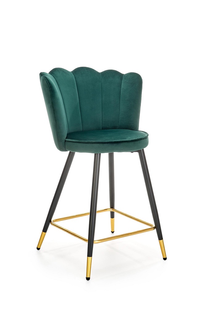 HALMAR - H-106 Krzesło barowe | ciemny zielony