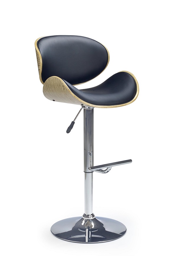 HALMAR - H-44 Krzesło barowe | jasny dąb-czarny