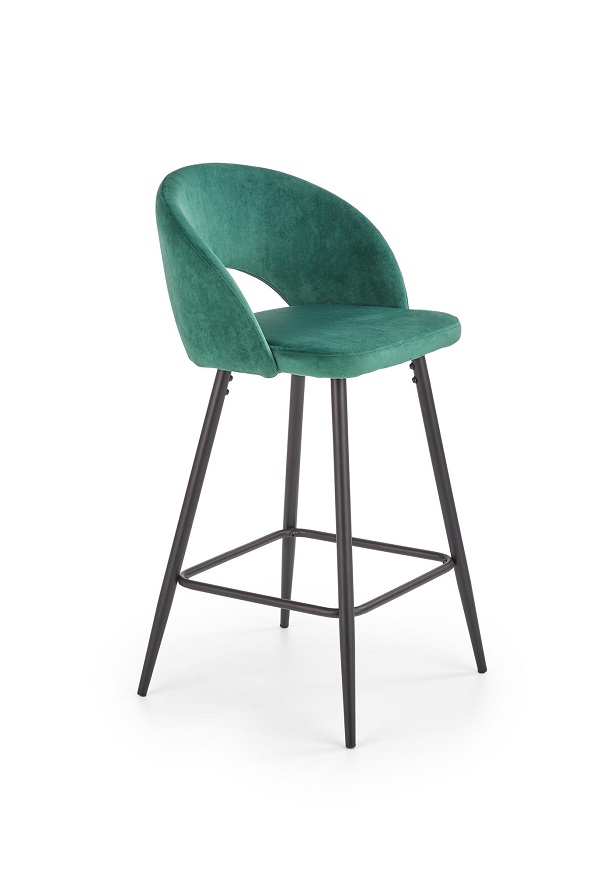 HALMAR - H-96 Krzesło barowe | ciemny zielony
