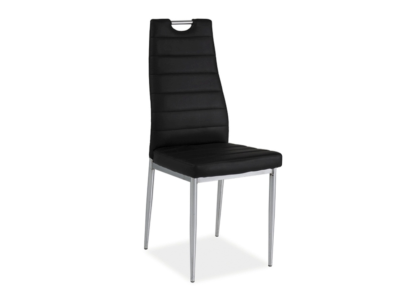 SIGNAL - H-260 Krzesło | Ekoskóra | Czarny