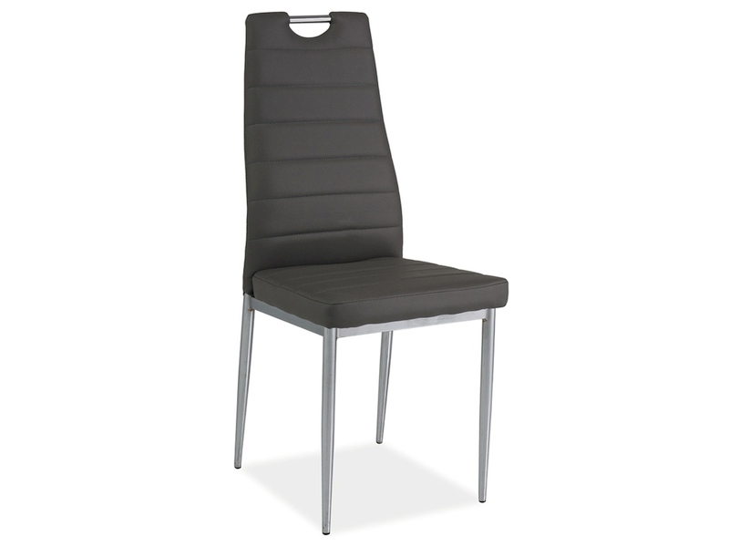 SIGNAL - H-260 Krzesło | Ekoskóra | Szary