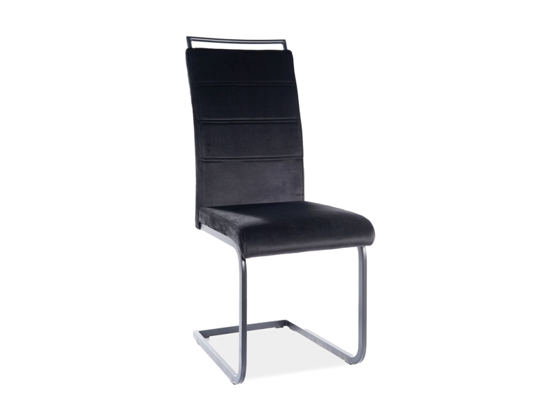 SIGNAL - H-441 Velvet Krzesło | Tkanina aksamit | Czarny 117