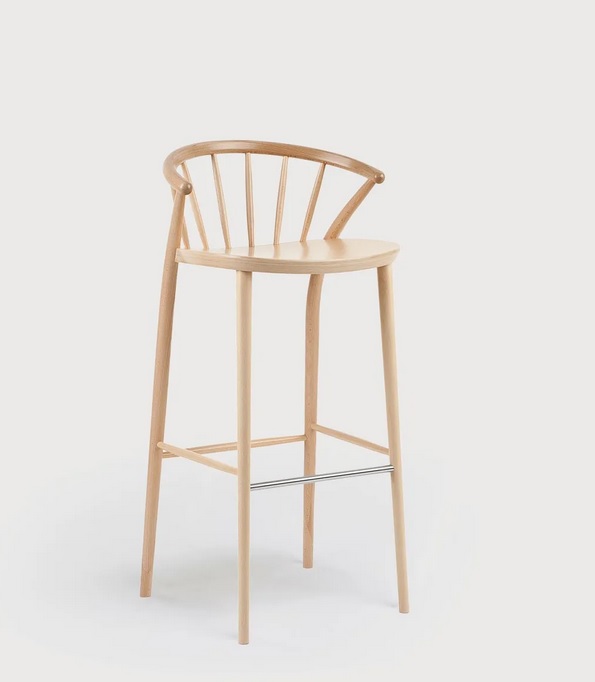 PAGED - SUDOKU Krzesło Barowe H-9820 | Siedzisko tapicerowane | Buk | Kont.