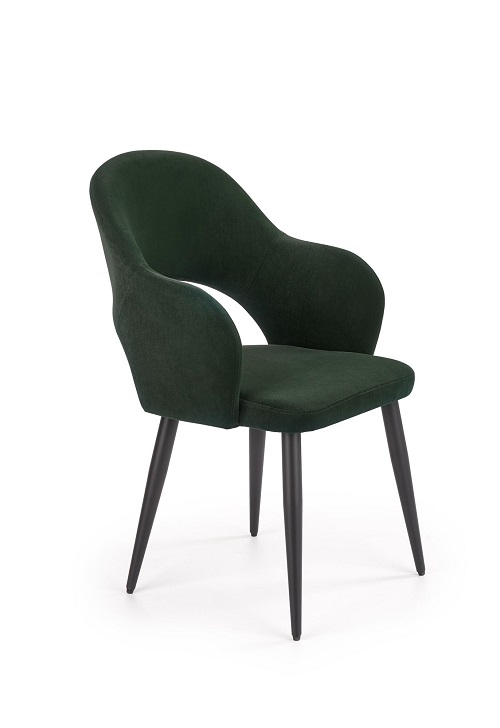 HALMAR - K364 Krzesło | Ciemny zielony