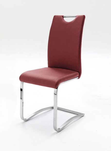 MC AKCENT - KOELN Krzesło na płozie | ekoskóra bordo | KOEC10BO
