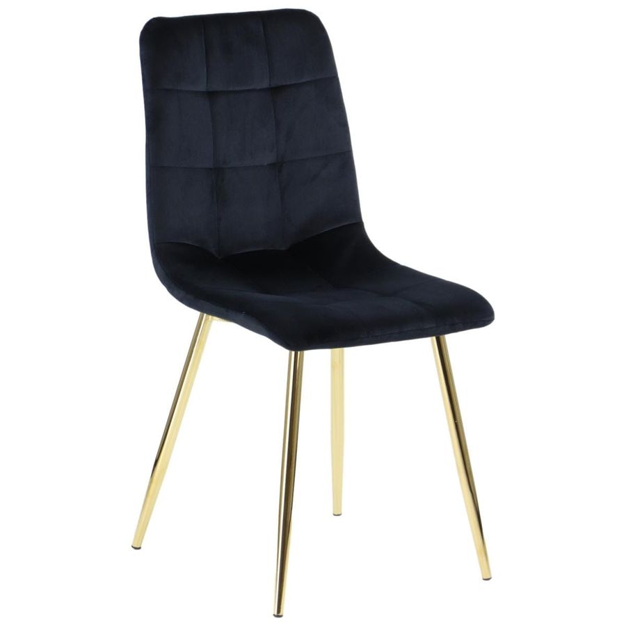 STEMA - Krzesło CN-6004 | Czarny | Stelaż Złoty