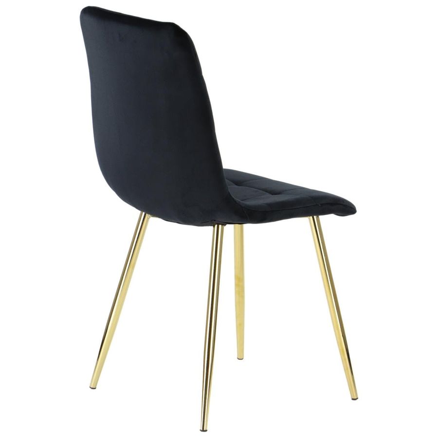 STEMA - Krzesło CN-6004 | Czarny | Stelaż Złoty