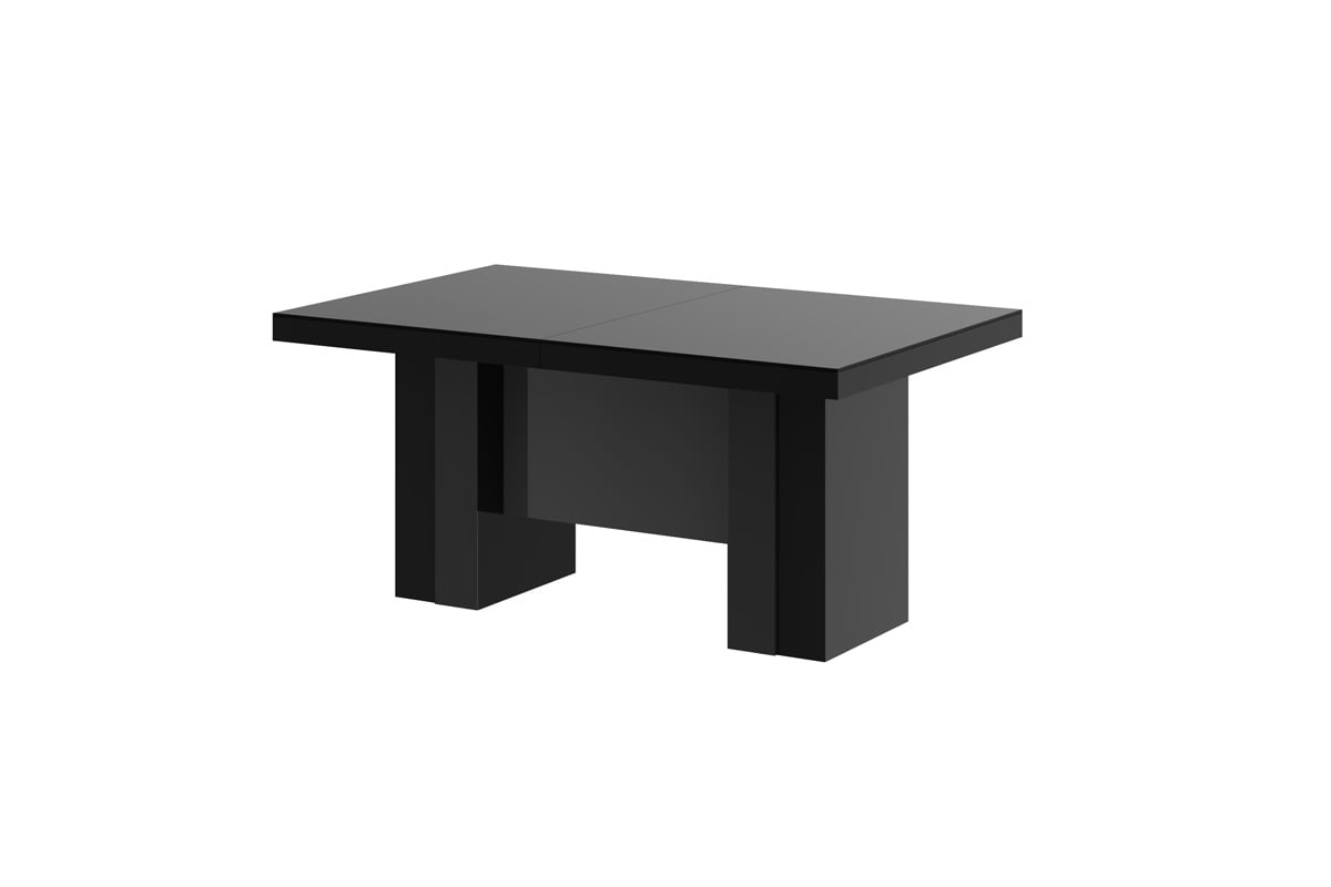 HUBERTUS - LARGO Stół 160-400x89 | Czarny połysk