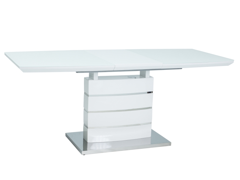 SIGNAL - LEONARDO Stół 140-180x80cm | Biały lakier