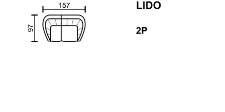 Meblomak - LIDO Sofa 2P 2-osobowa z pojemnikiem
