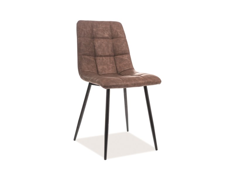 SIGNAL - LOOK Krzesło | Ekoskóra | Brązowy