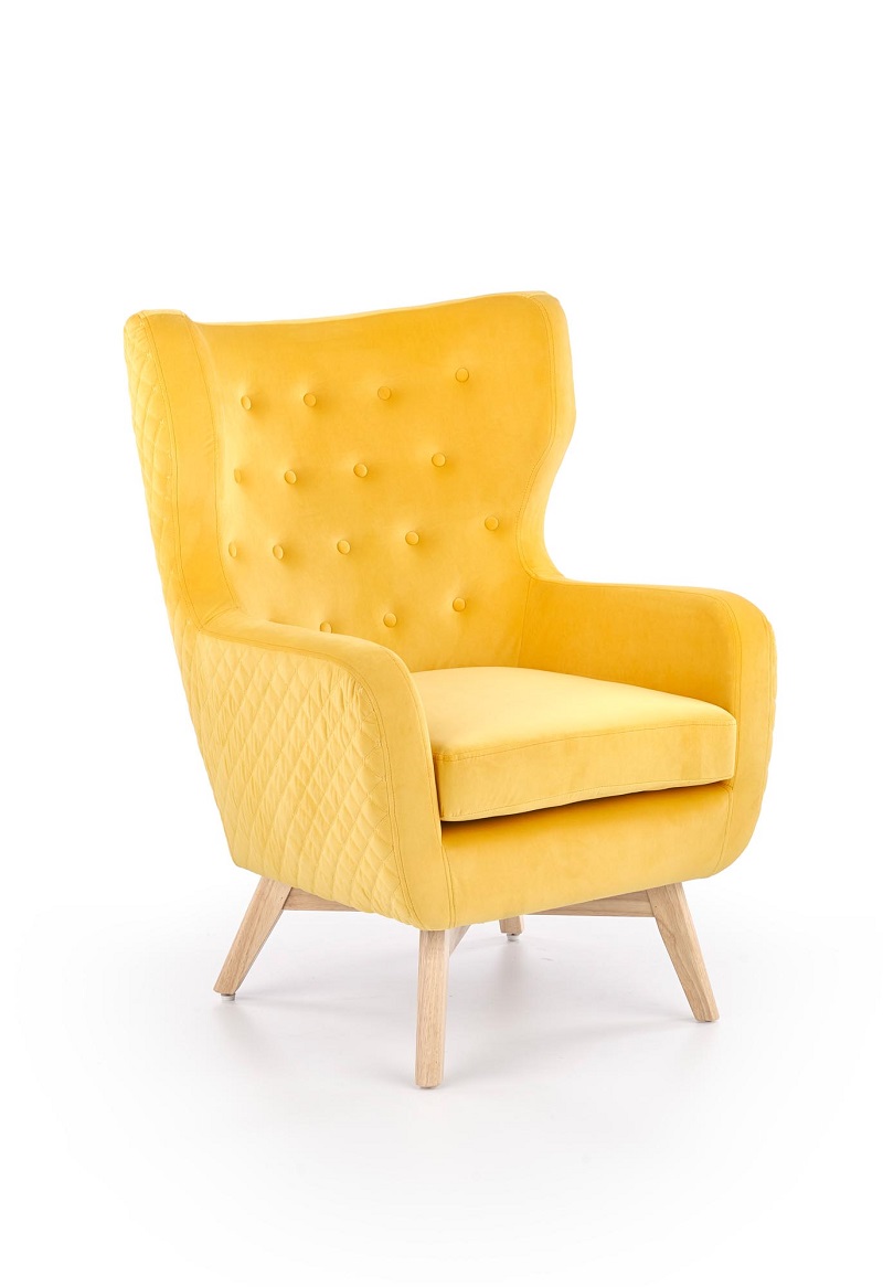 HALMAR - MARVEL Fotel | żółty