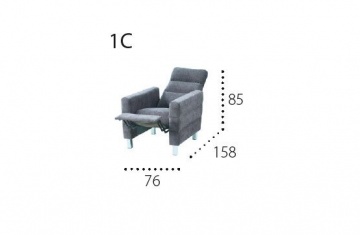 PMW - METRO 1C Fotel z relaxem