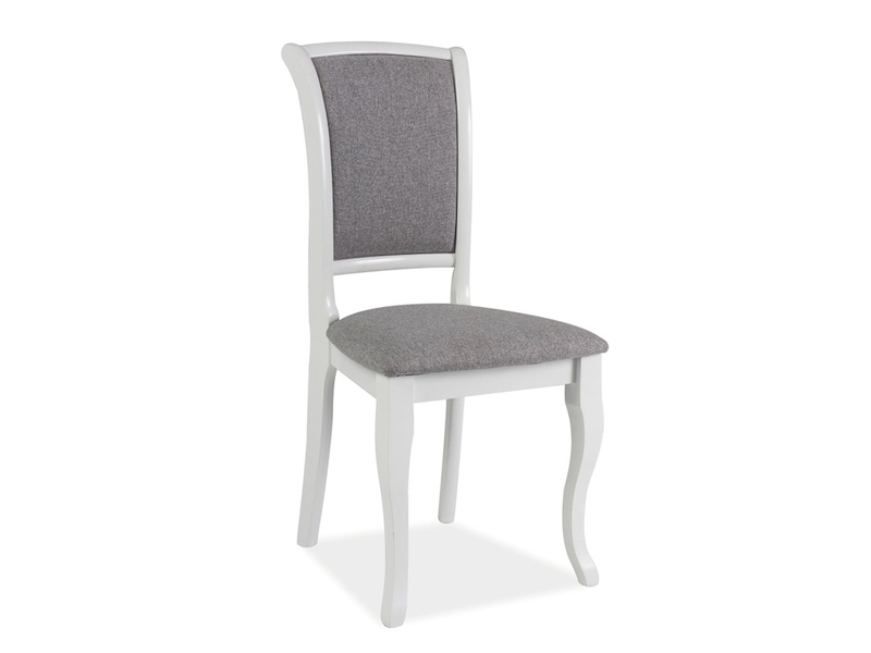 SIGNAL - MN-SC Krzesło | Tkanina | Szary 46 | Drewno białe