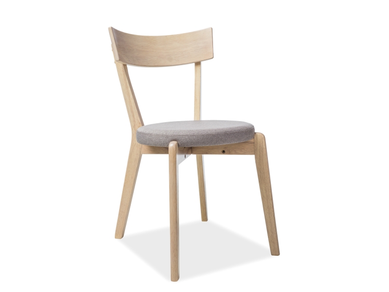 SIGNAL - NELSON Krzesło | Tkanina | Szary 130