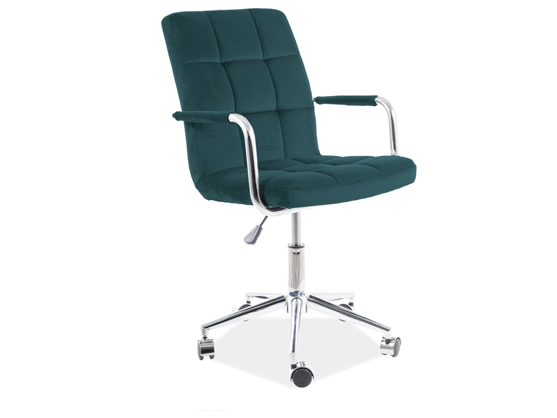 SIGNAL - Q-022 Fotel Obrotowy | Velvet Tkanina | Bluvel | Zielony 78