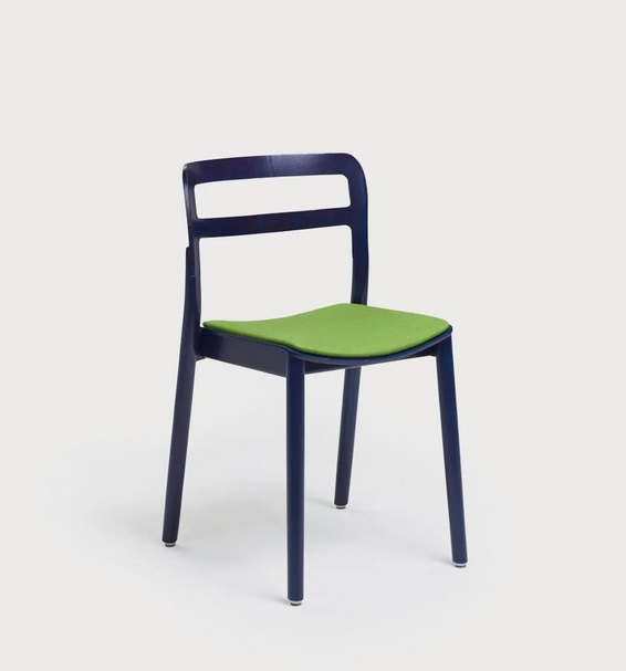 PAGED - PLASA Krzesło | Siedzisko tapicerowane | Buk | Kont.