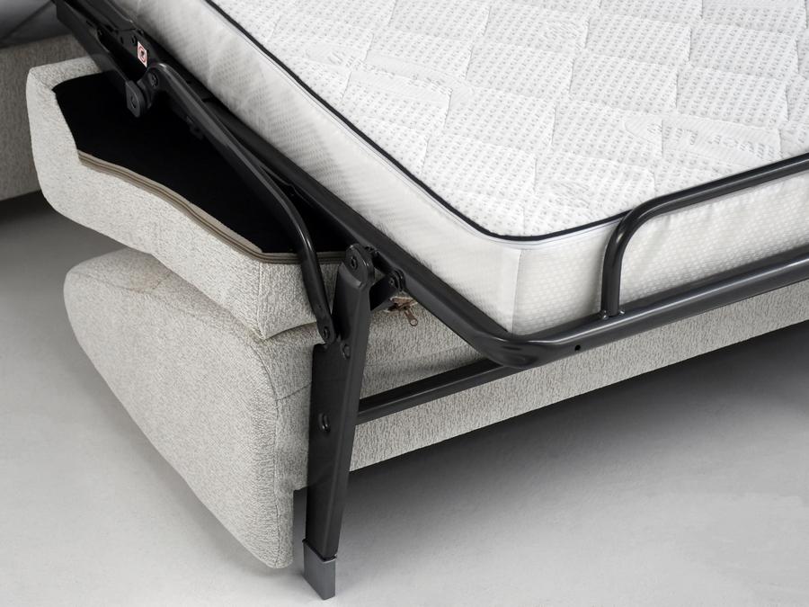 Mars Meble - PERONI 180 Sofa na stelażu włoskim | funkcja spania i materac oraz pojemnik