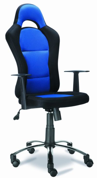 FURNITEX - QZY-1109C Fotel obrotowy | Niebieski