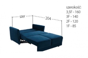 PMW - RENO 3F Sofa z funkcją spania