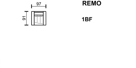 Meblomak - REMO Fotel 1BF bez funkcji